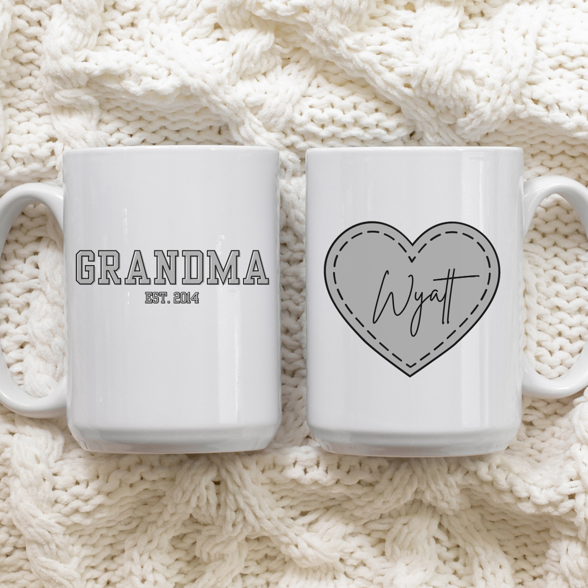 PERSONALIZED HEART MAMA MUG