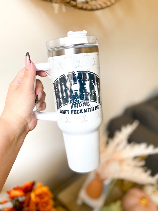 HOCKEY MOM 40OZ TUMBLER