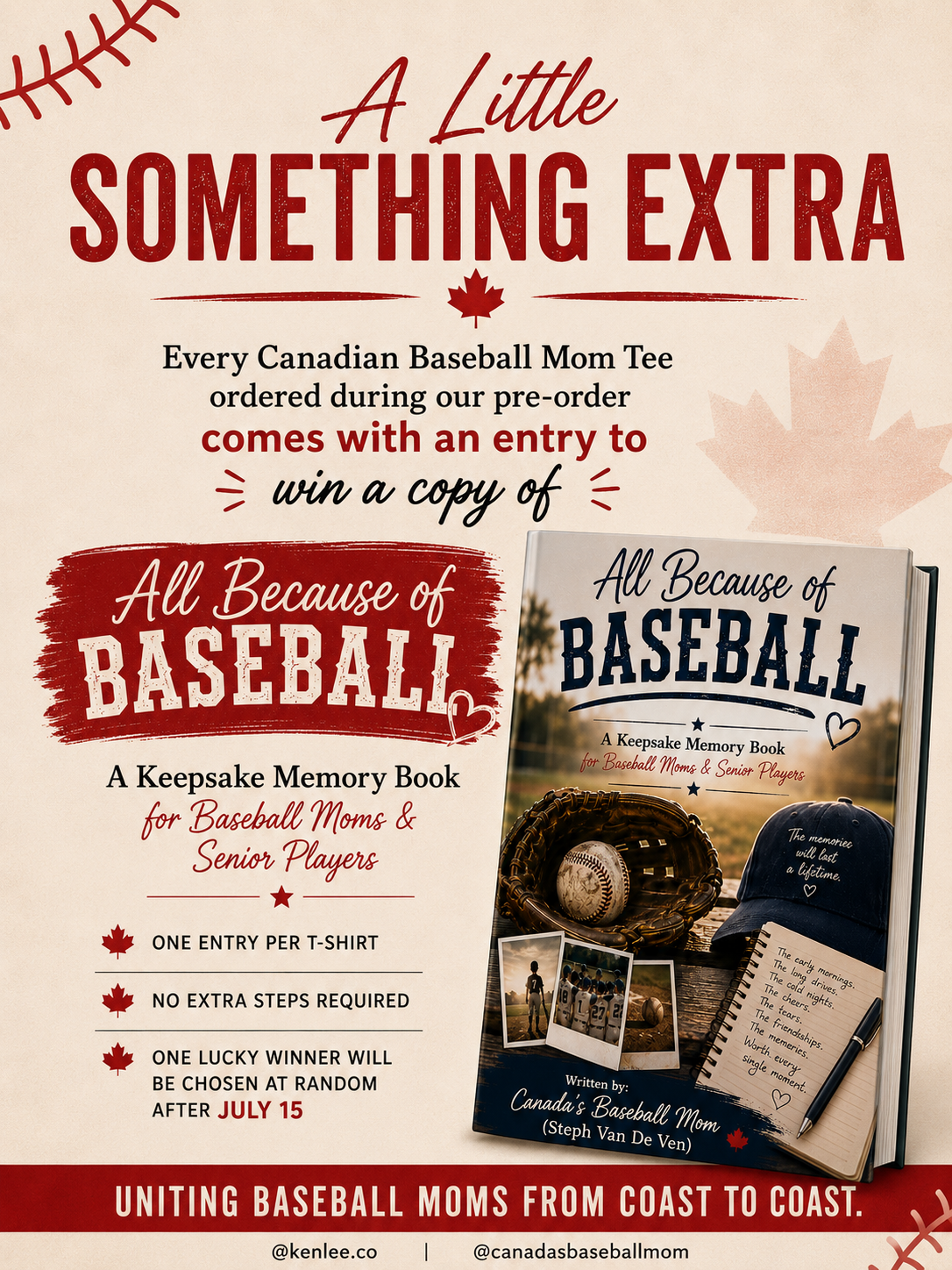CANADIAN BASEBALL MOM TEE  COLLAB