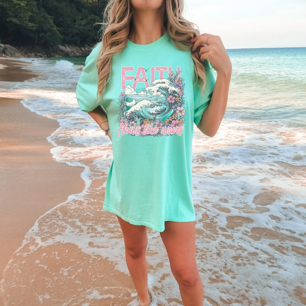 FAITH FLOWS LIKE WAVES TEE