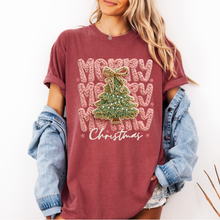 Load image into Gallery viewer, MERRY MERRY MERRY CHRISTMAS TEE