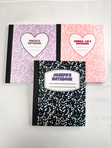 PERSONALIZED COMPOSITION NOTEBOOK