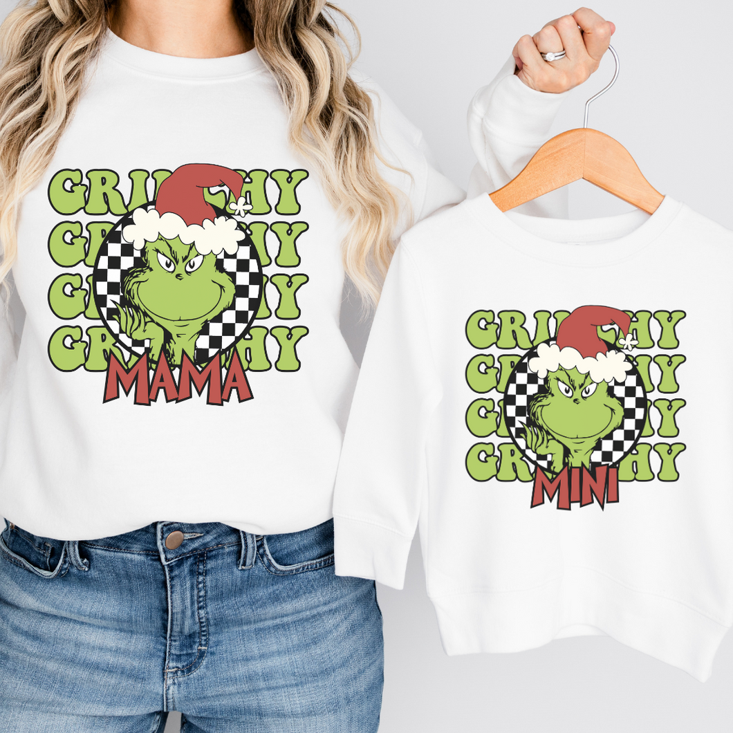 GREEN GRINCHY MINI CREW