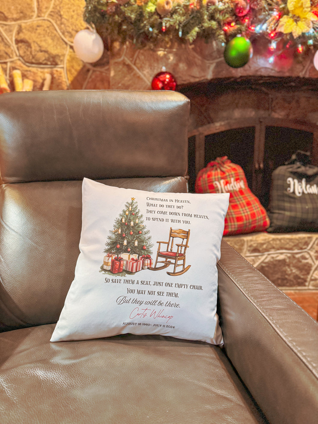 CHRISTMAS IN HEAVEN PILLOW COVER