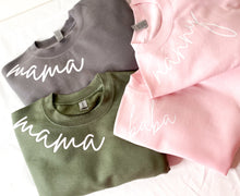 Load image into Gallery viewer, Personalized Mama Neck Design Crew