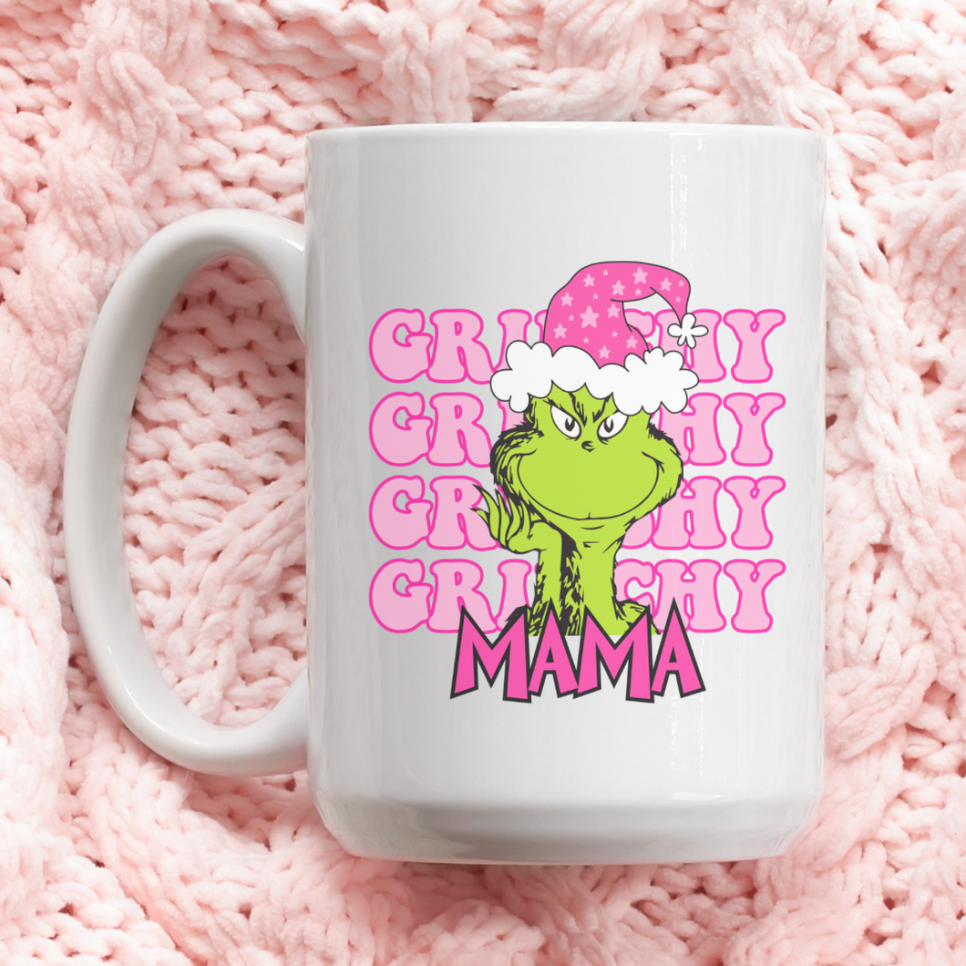 PINK GRINCHY MAMA MUG