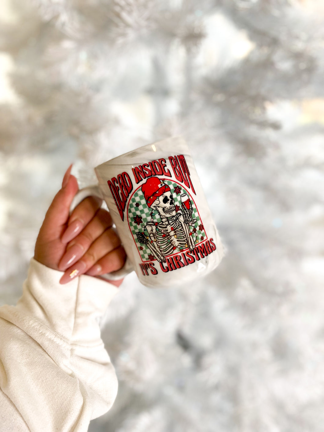 DEAD INSIDE BUT IT'S CHRISTMAS MUG