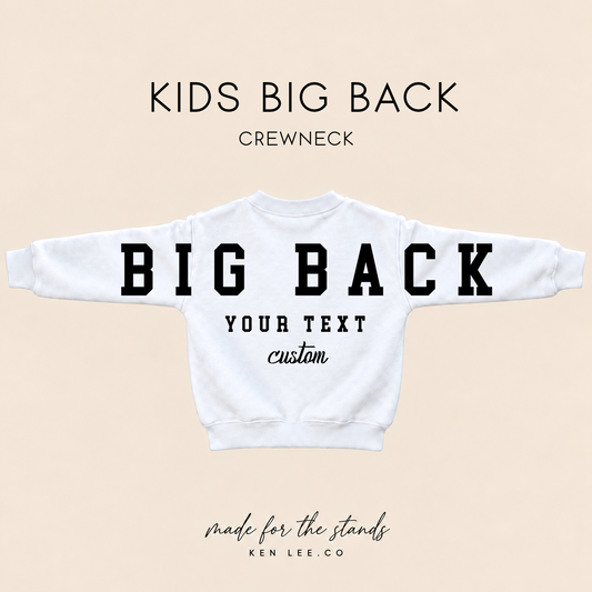 KIDS BIG BACK CREWNECK