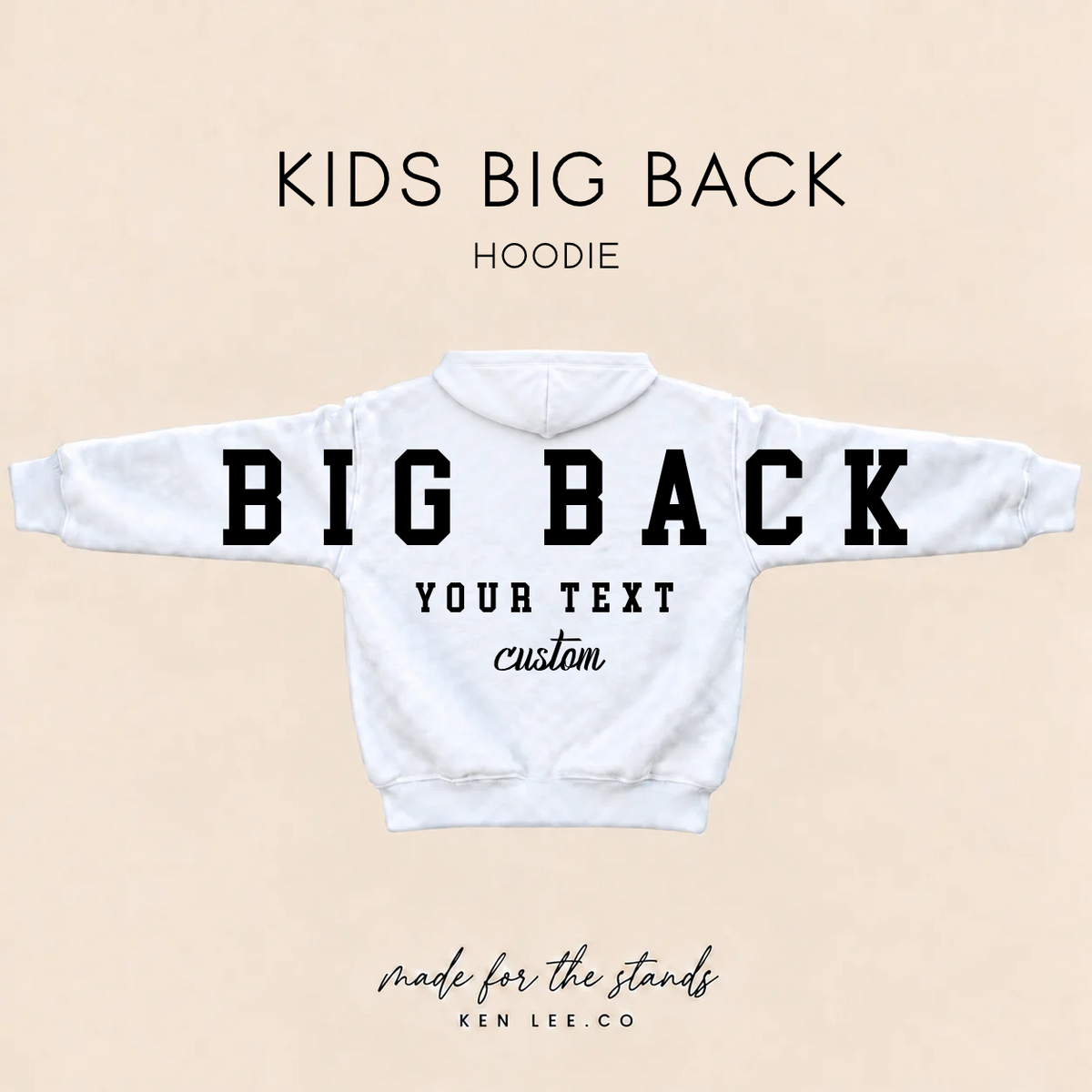 KIDS BIG BACK HOODIE
