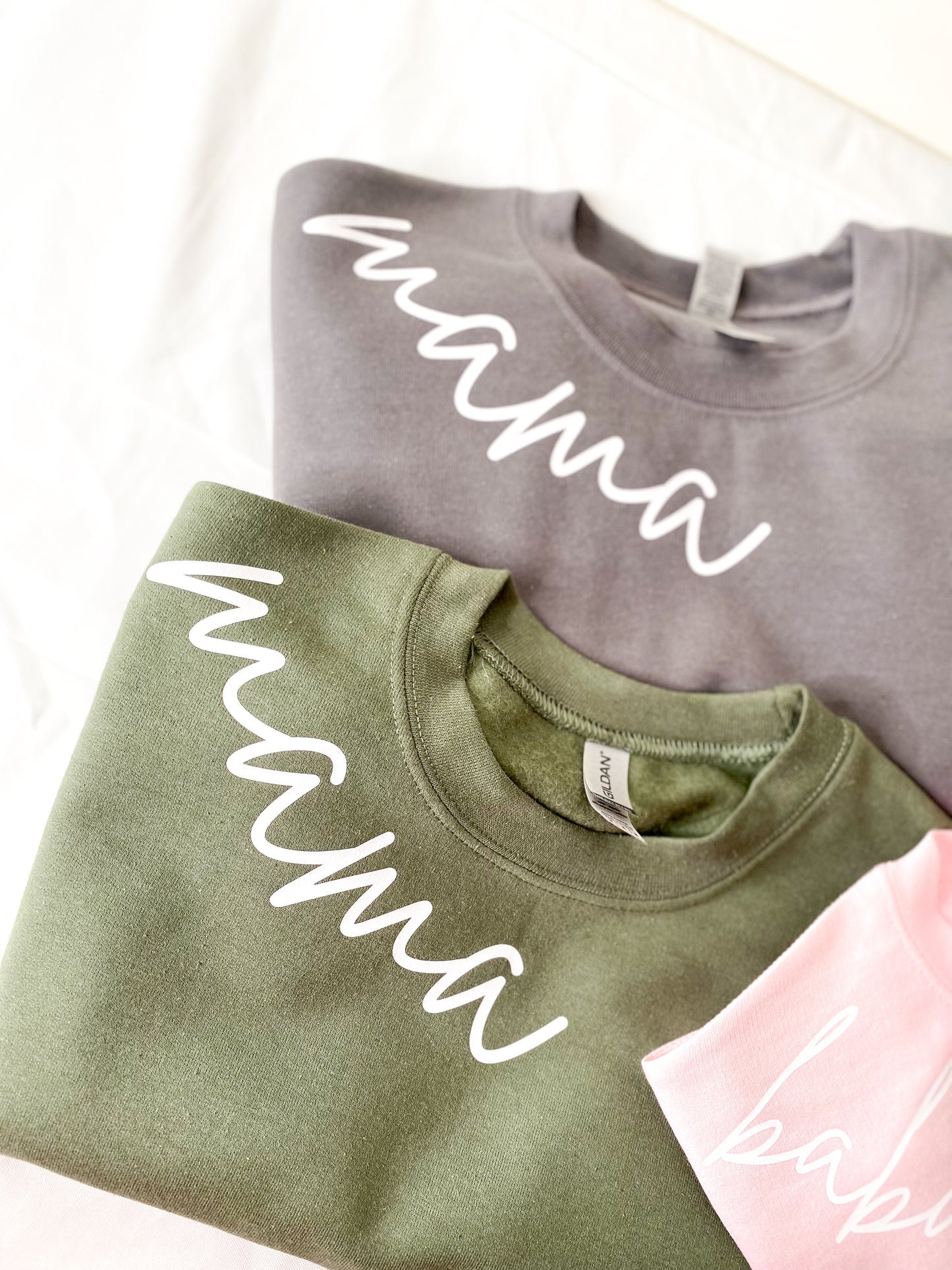 Personalized Mama Neck Design Crew