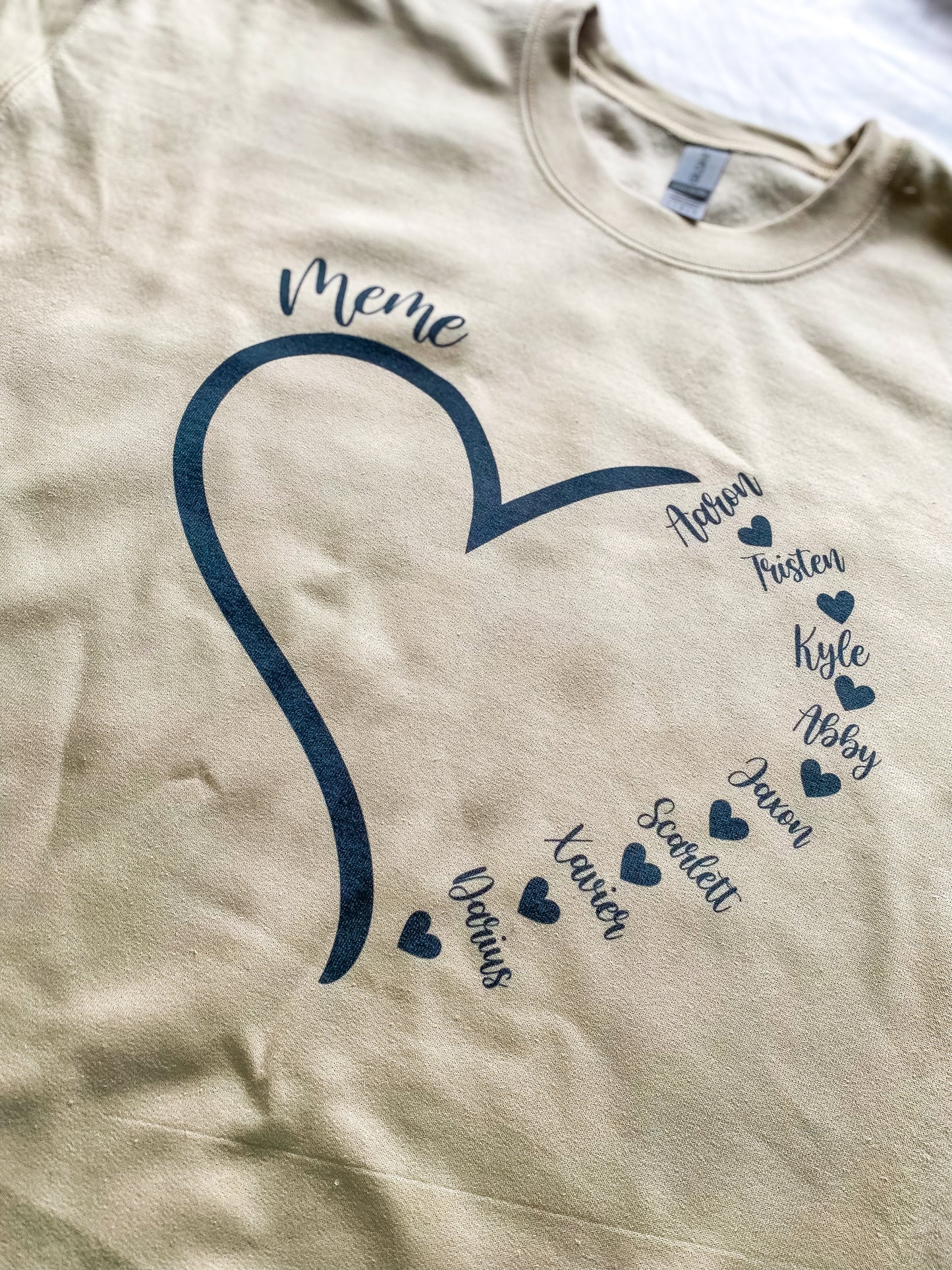 PERSONALIZED HEART CREW