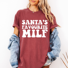 Load image into Gallery viewer, SANTA&#39;S FAVOURITE MILF TEE