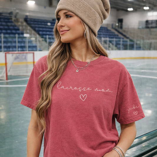 CURSIVE SPORTS MOM TSHIRT
