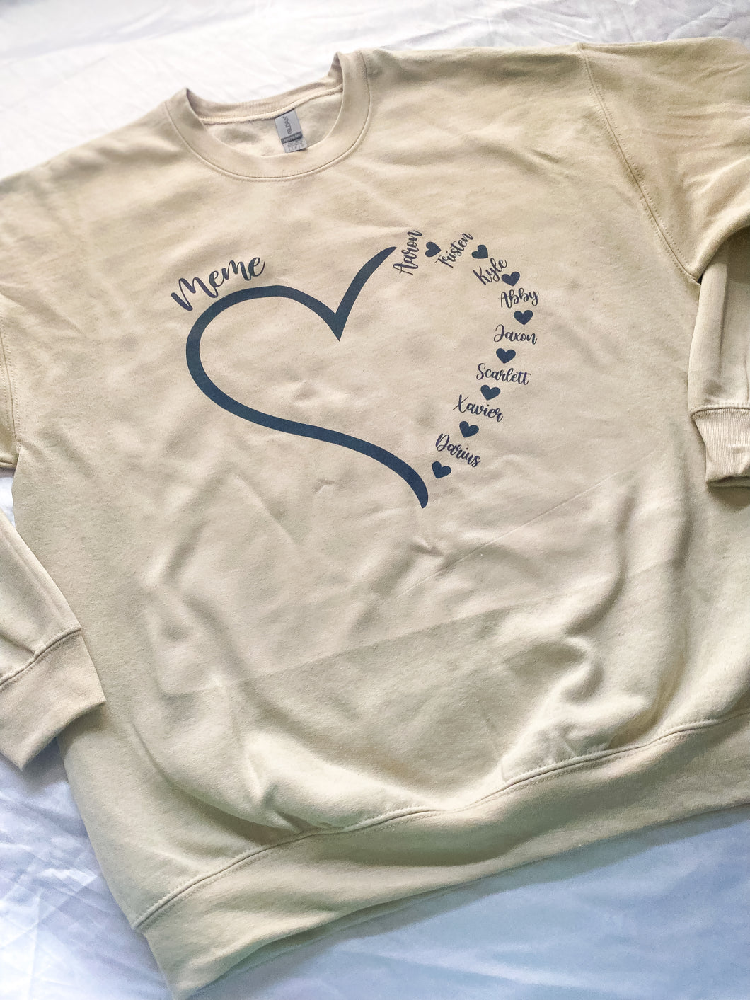 PERSONALIZED HEART CREW