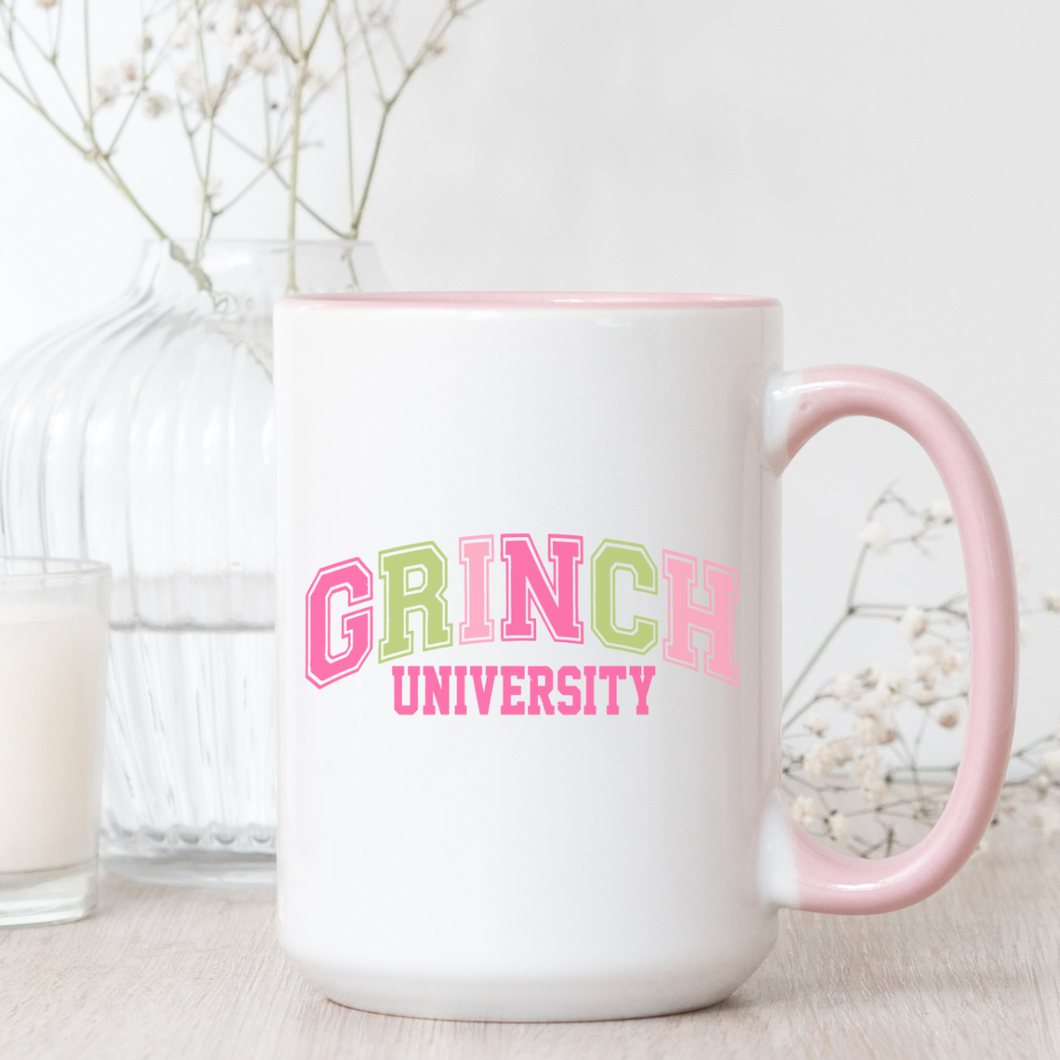 GRINCH UNIVERSITY MUG
