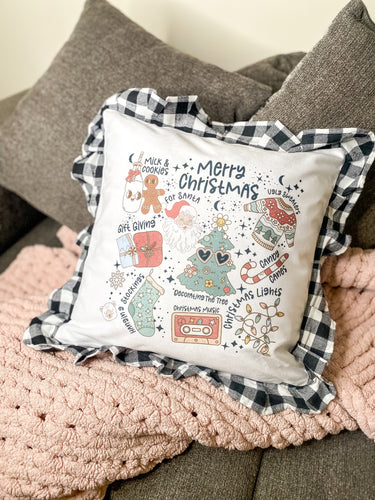 RETRO CHRISTMAS PILLOW