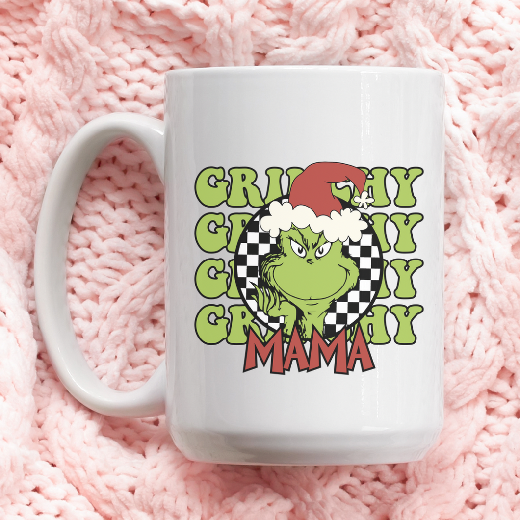 GREEN GRINCHY MAMA MUG