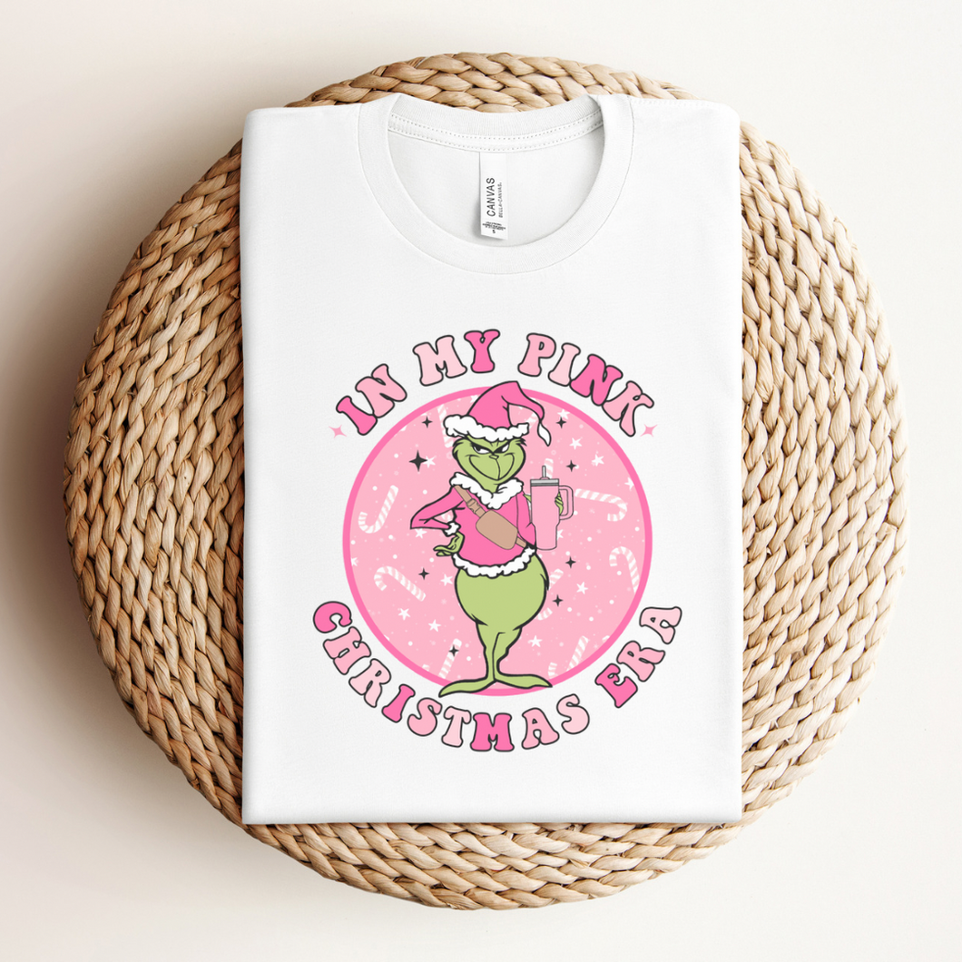 IN MY PINK CHRISTMAS ERA GRINCH TEE