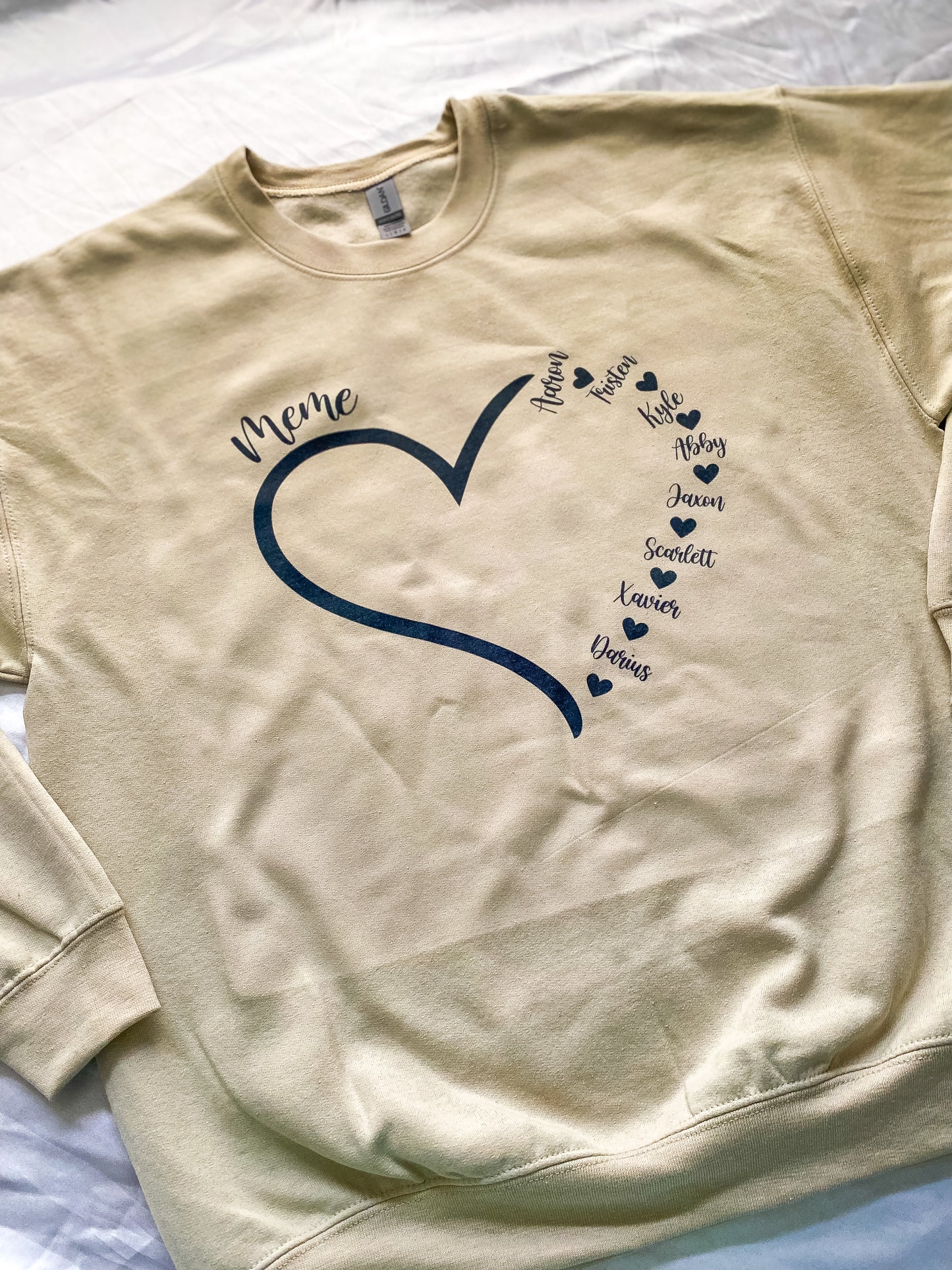 PERSONALIZED HEART CREW
