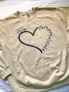 PERSONALIZED HEART CREW