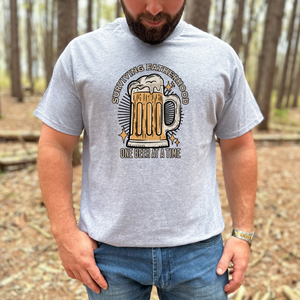 SURVIVING FATHERHOOD ONE BEER AT A TIME TEE