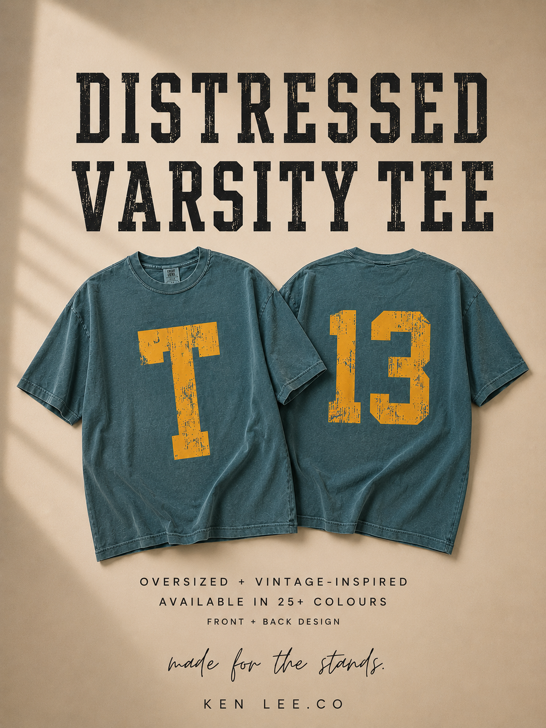 THE DISTRESSED VARSITY TEE