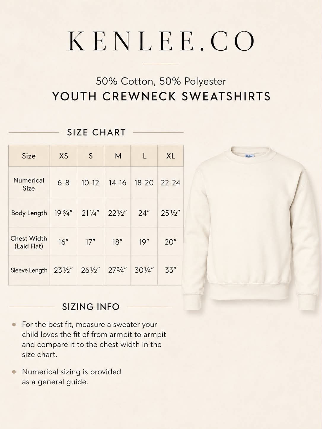 KIDS BIG BACK CREWNECK