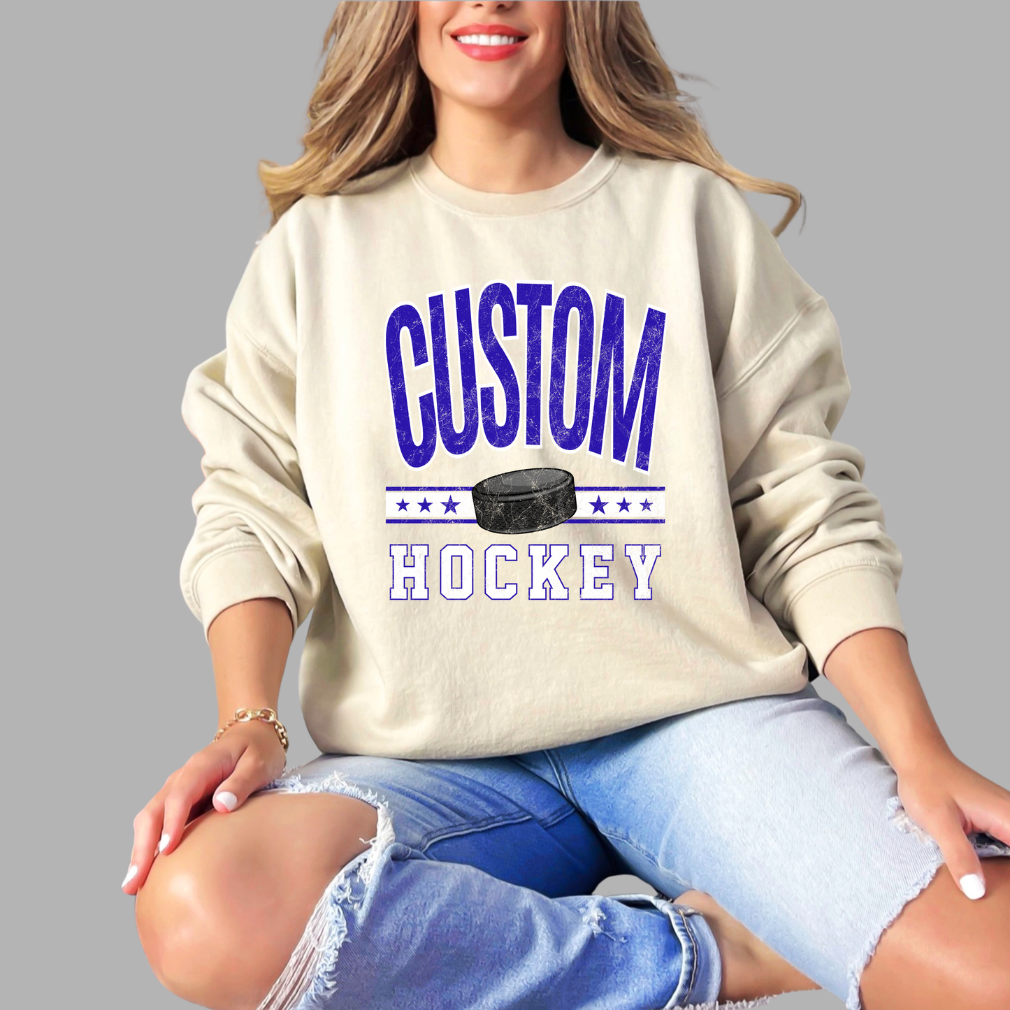 RETRO CUSTOM HOCKEY CREW