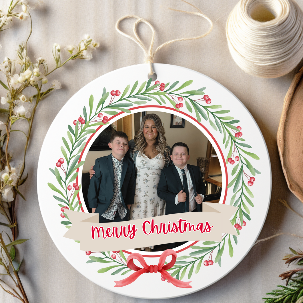 CUSTOM PHOTO ORNAMENT