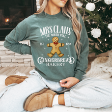 Load image into Gallery viewer, MRS.CLAUS GINGERBREAD BAKERY LONG SLEEVE