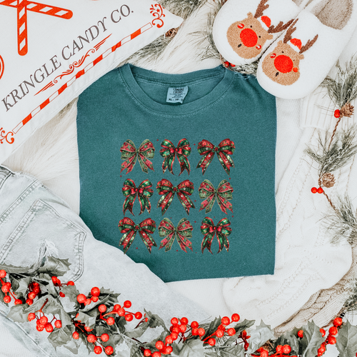 RETRO CHRISTMAS BOW TEE