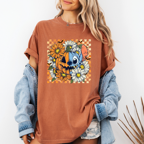 SPOOKY AND STITCH TEE