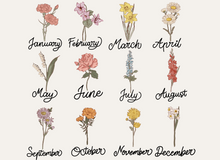 Load image into Gallery viewer, FLOWER BIRTH MONTH PILLOW COVER