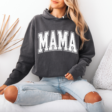 Load image into Gallery viewer, PIGMENT DYED DISTRESSED MAMA HOODIE