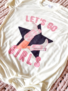 PINK LET'S GO GIRLS TEE