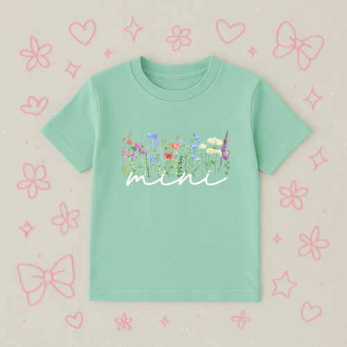 MINI WITH WILDFLOWERS KIDS TEE
