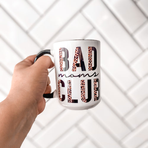 Leopard Bad Moms Club Mug