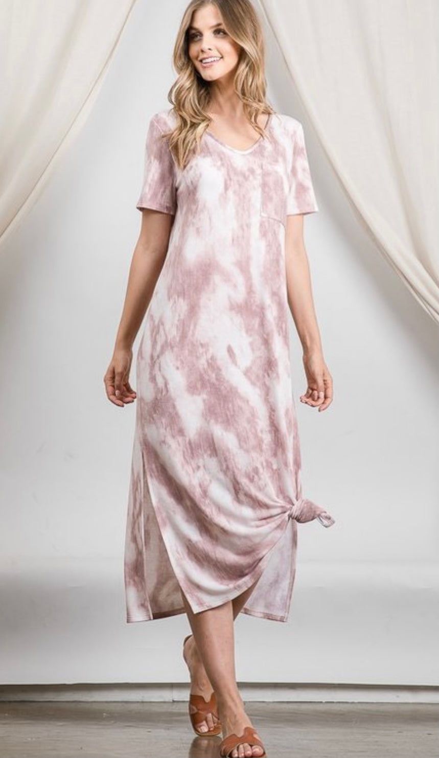 ROSE TIE DYE MAXI