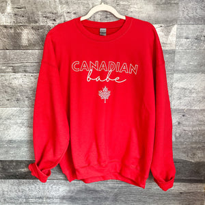 RED CANADIAN BABE CREW