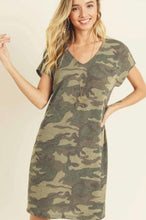 Load image into Gallery viewer, CAMO T-SHIRT DRESS